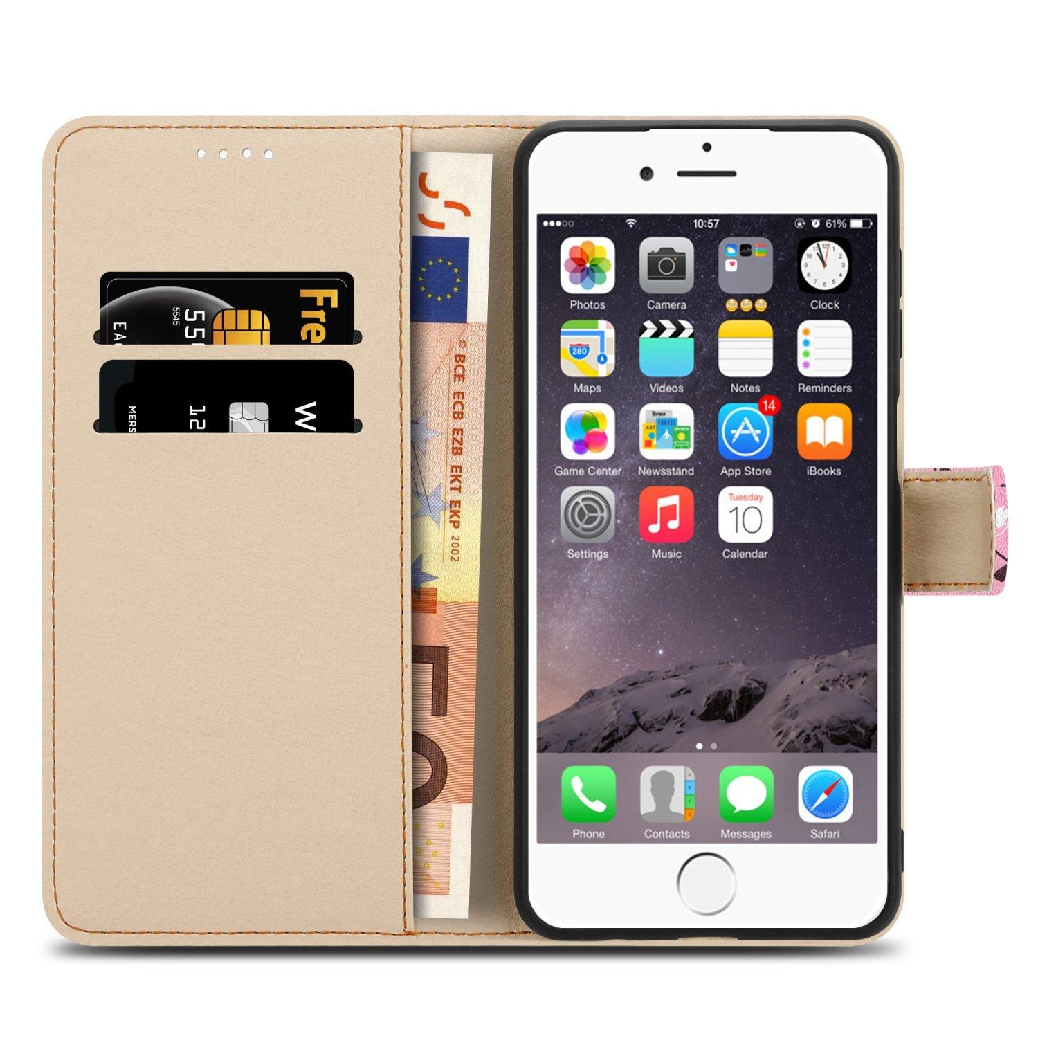 Cadorabo Hülle für Apple iPhone 6 6S Kartenfach