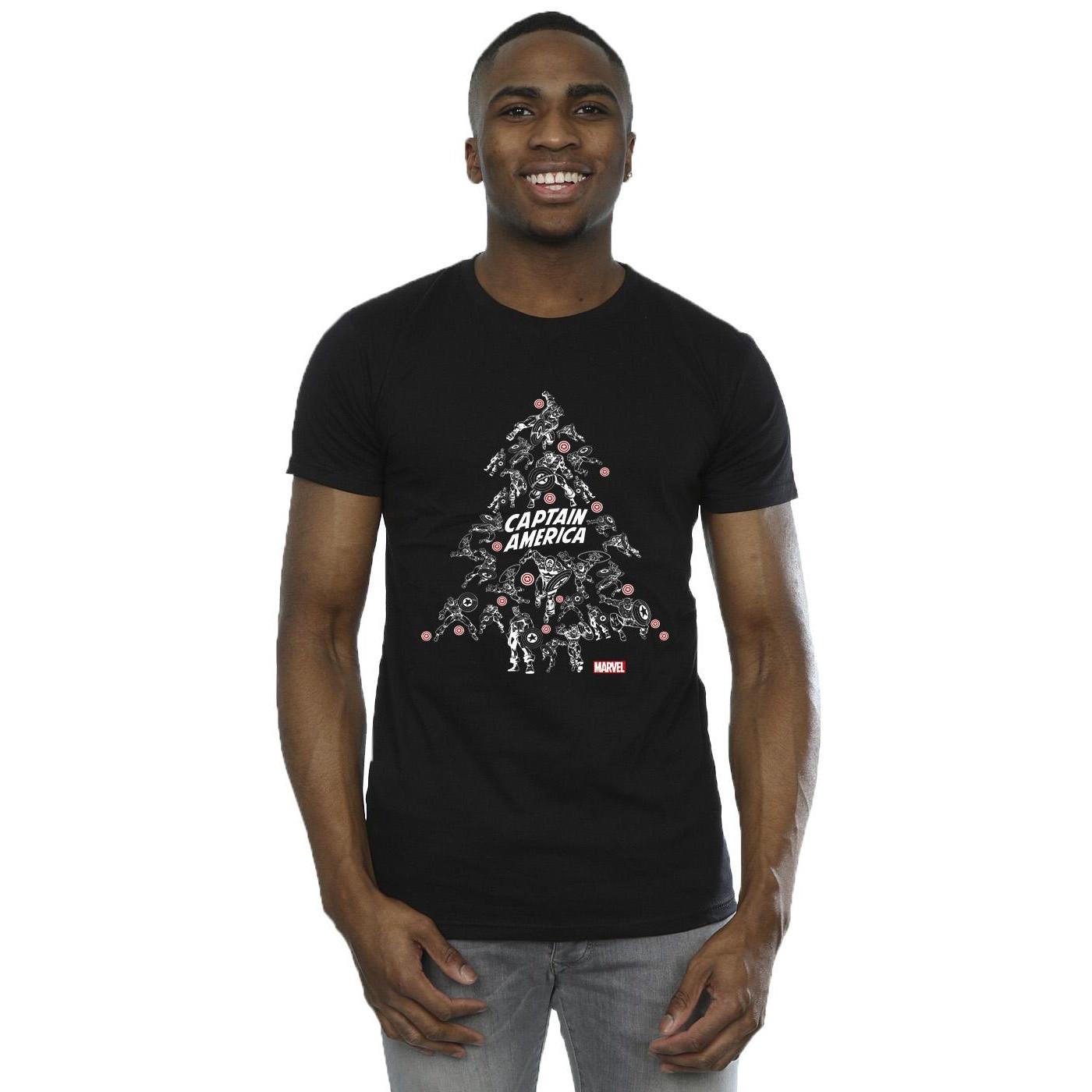 MARVEL Captain America Weihnachtsbaum T-Shirt
