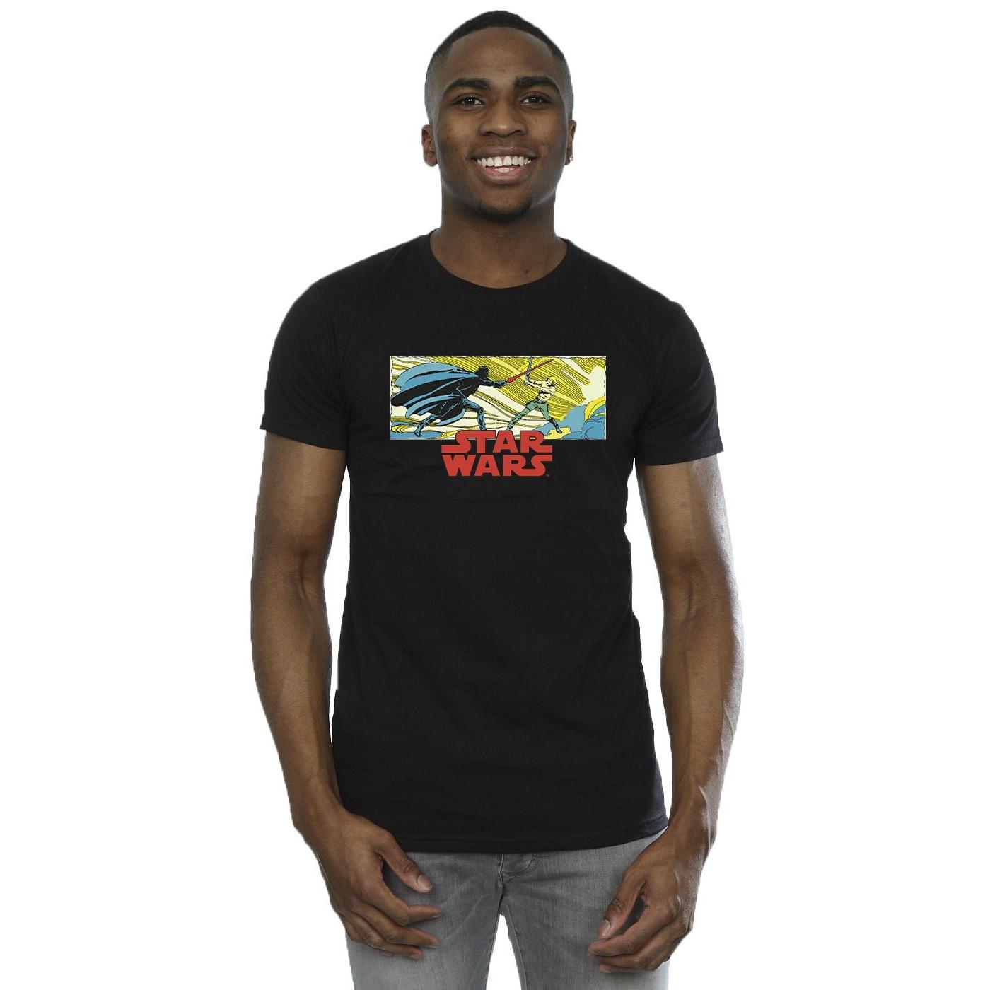 STAR WARS Star Wars Comic Buch Kampf Szene T-Shirt