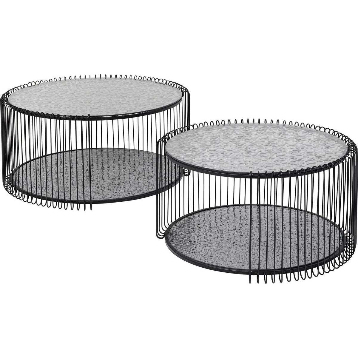 KARE Design Couchtisch Wire Double Bubble (2er-Set)