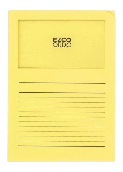 elco ELCO Sichthülle Ordo 120g A4 29489.71 gelb, Fenster 100 Stück