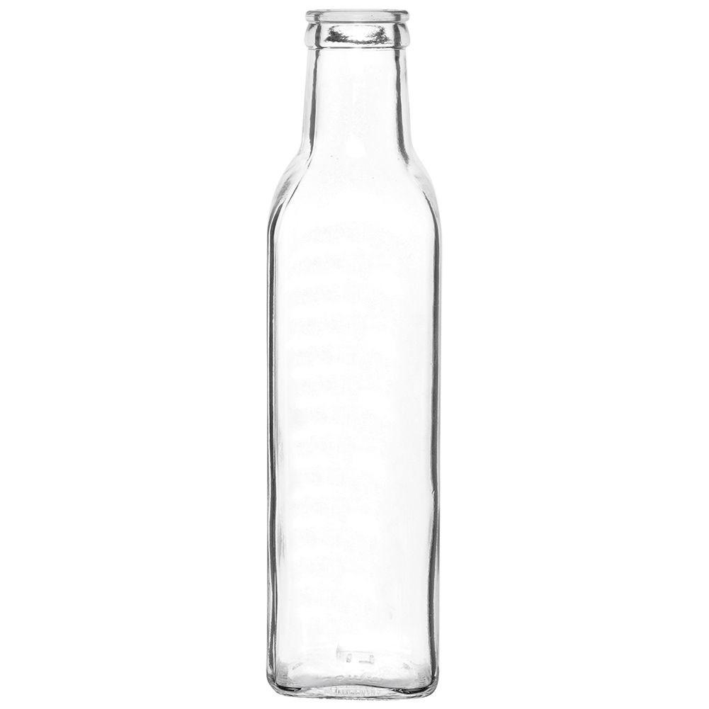B2X Glasflasche für Öl/Essig mit Ausgießer und Verschluss