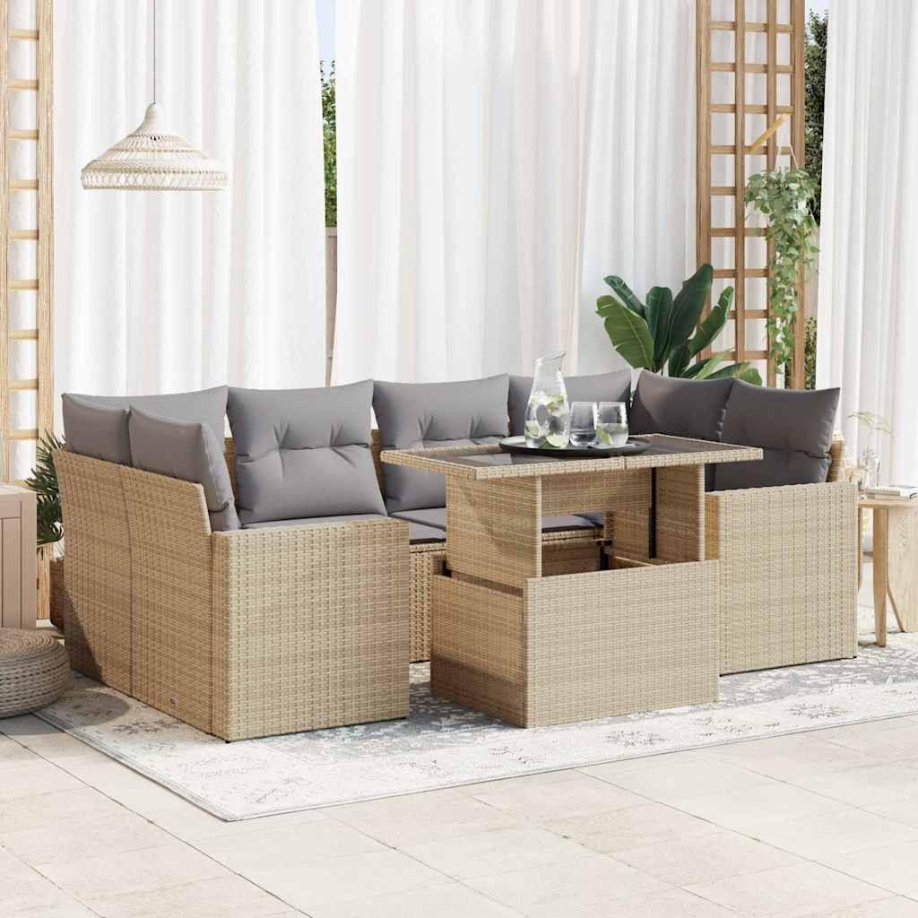 VidaXL Gartensofa set poly-rattan