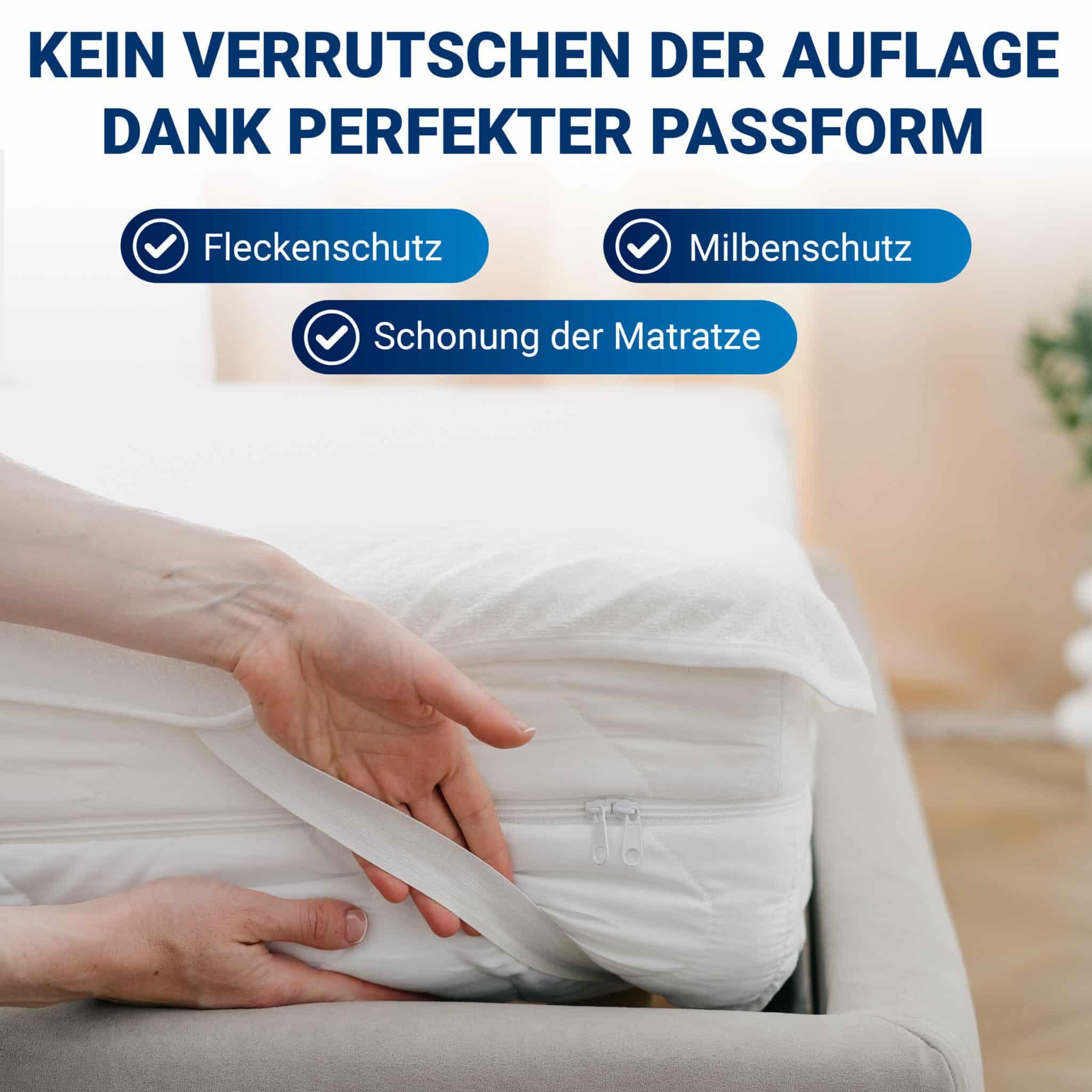 Mara Vital Matratzenschoner Matratzenschutz Matratzenauflage atmungsaktiv und saugstark