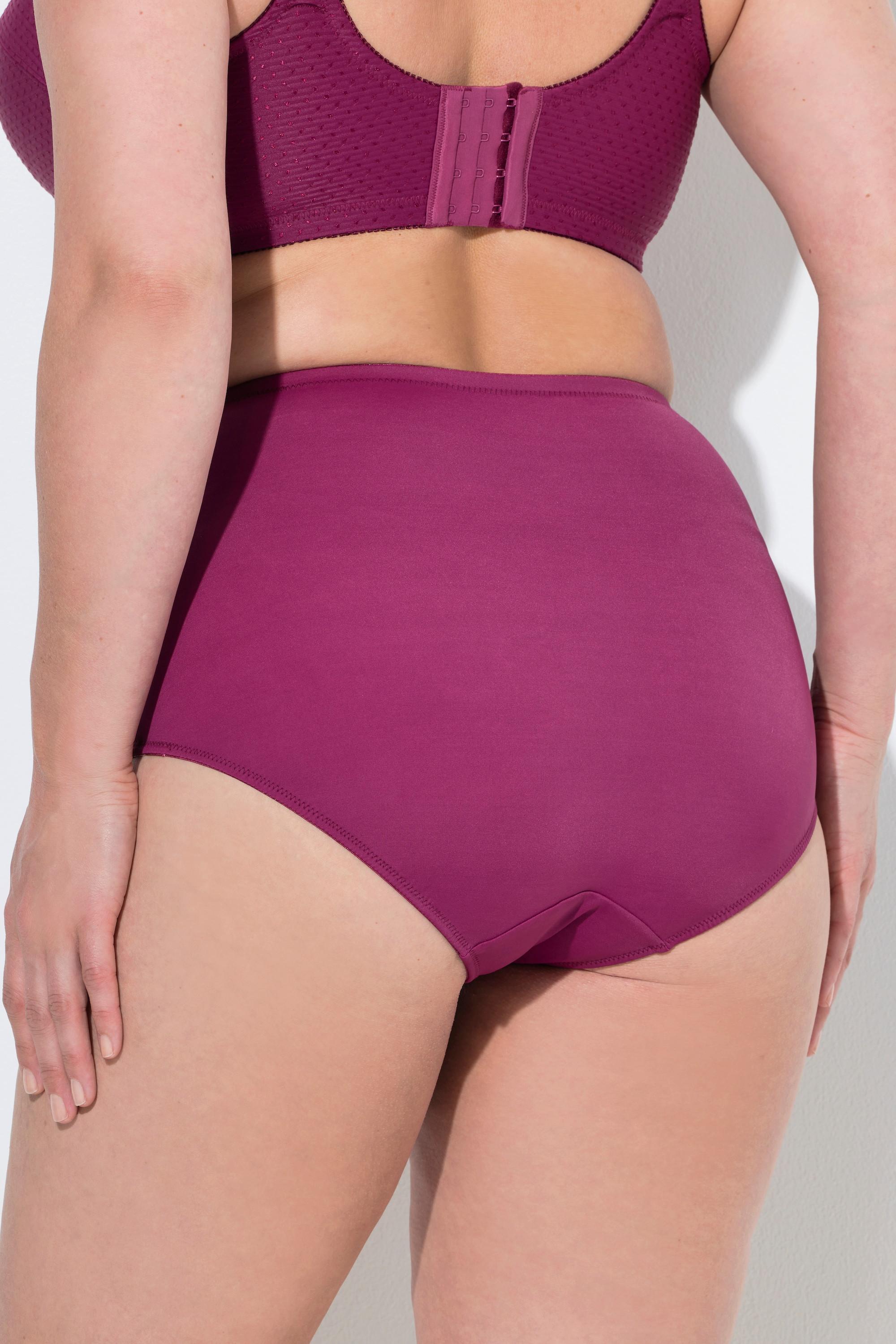 Ulla Popken Miederhose, High Waist, Jacquard-Einsatz
