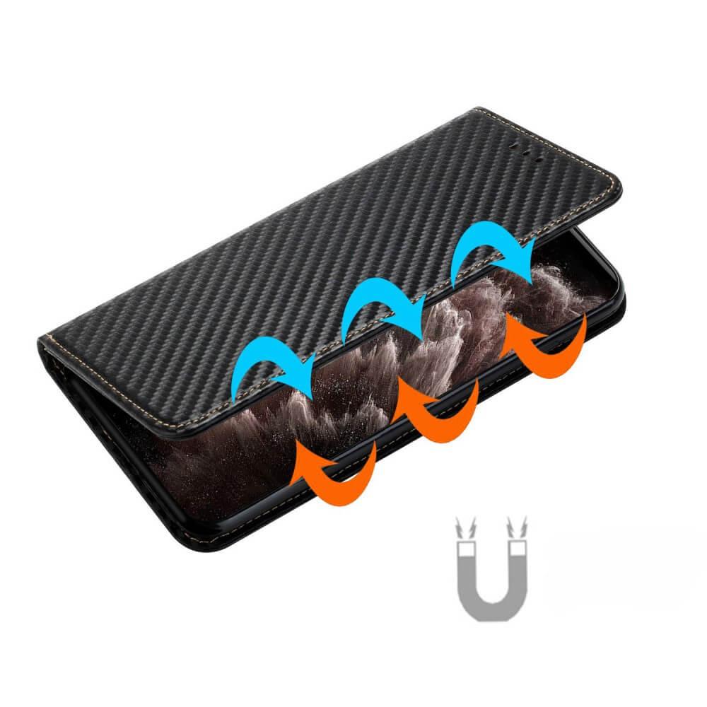 Cover-Discount Galaxy S24 - Carbon Look Flip Case