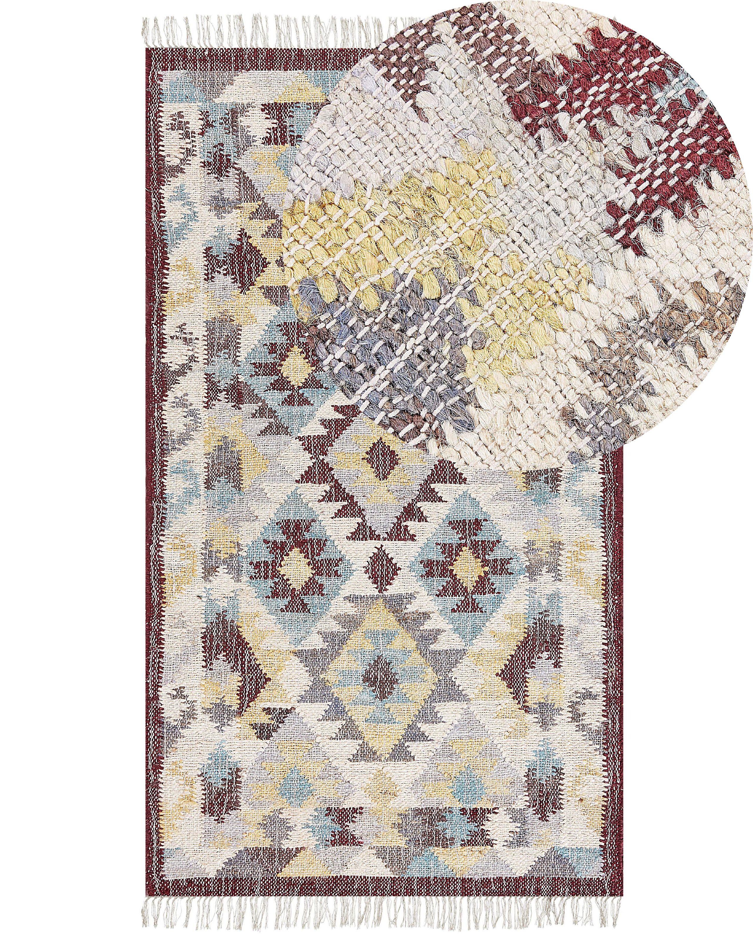 Beliani Teppich aus Jute Boho FENER
