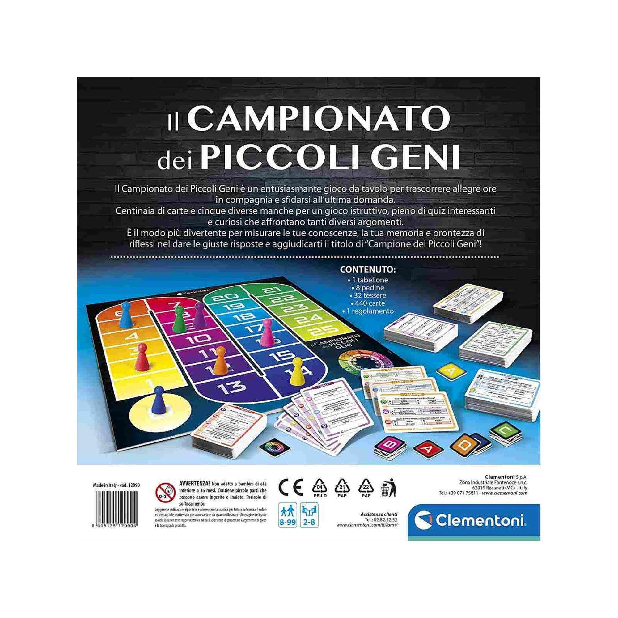 Clementoni Il Campionato dei Piccoli Geni, Italienisch