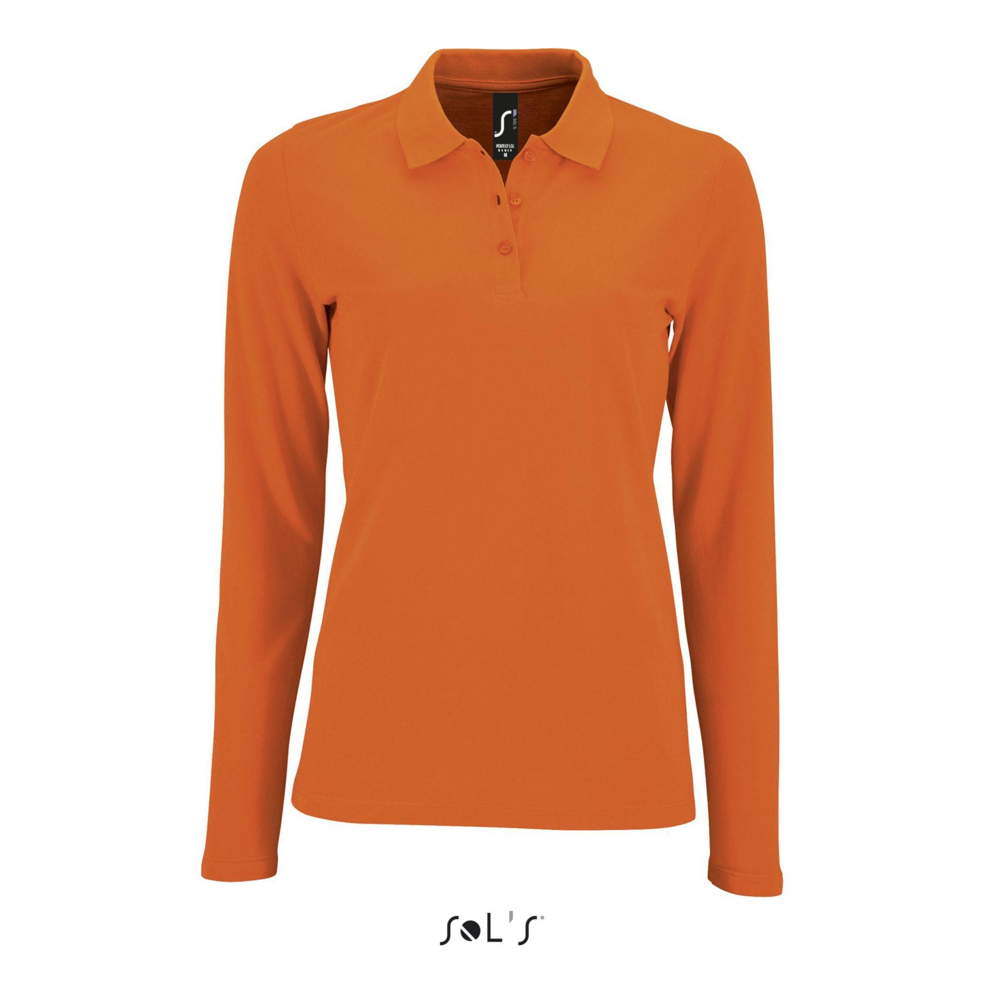 SOLS Perfect Langarm Poloshirt