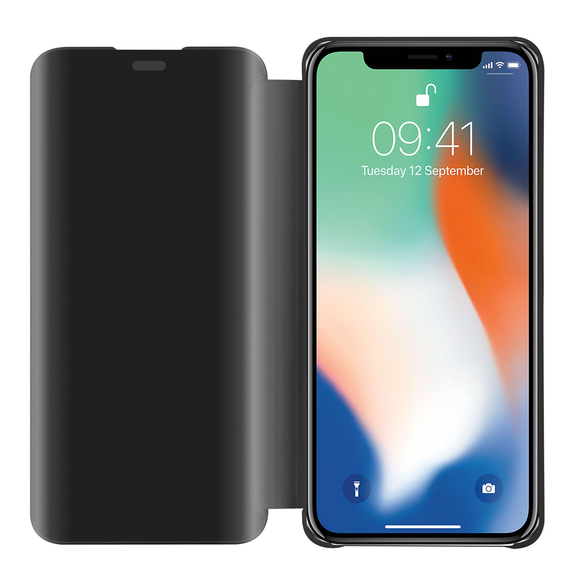 Cadorabo Hülle für Apple iPhone X / XS Spiegel Standfunktion 360 Grad Schutz