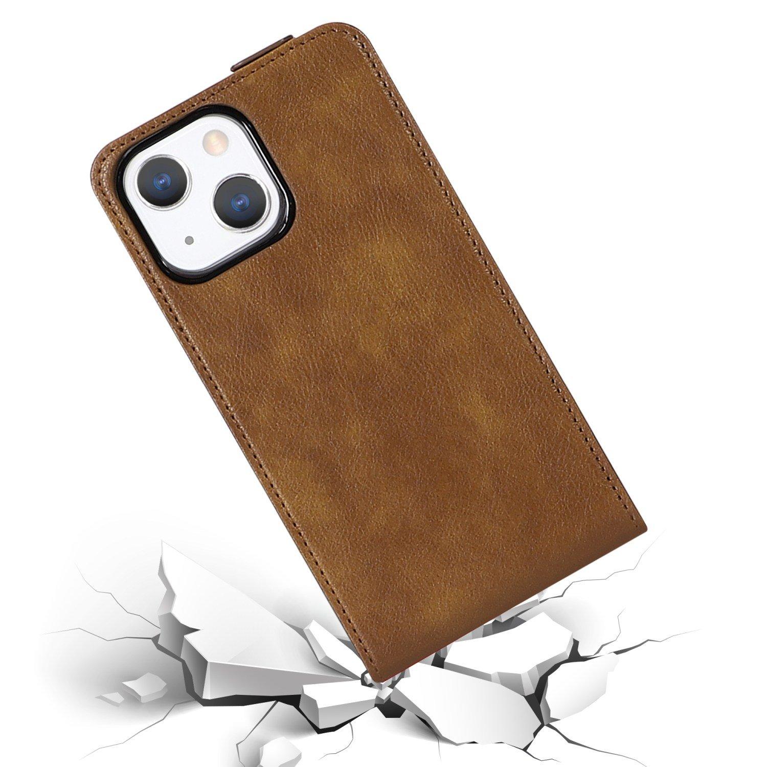 Cadorabo Cadorabo Hülle kompatibel mit Apple iPhone 13 MINI - Schutzhülle im Flip Design aus glattem Kunstleder