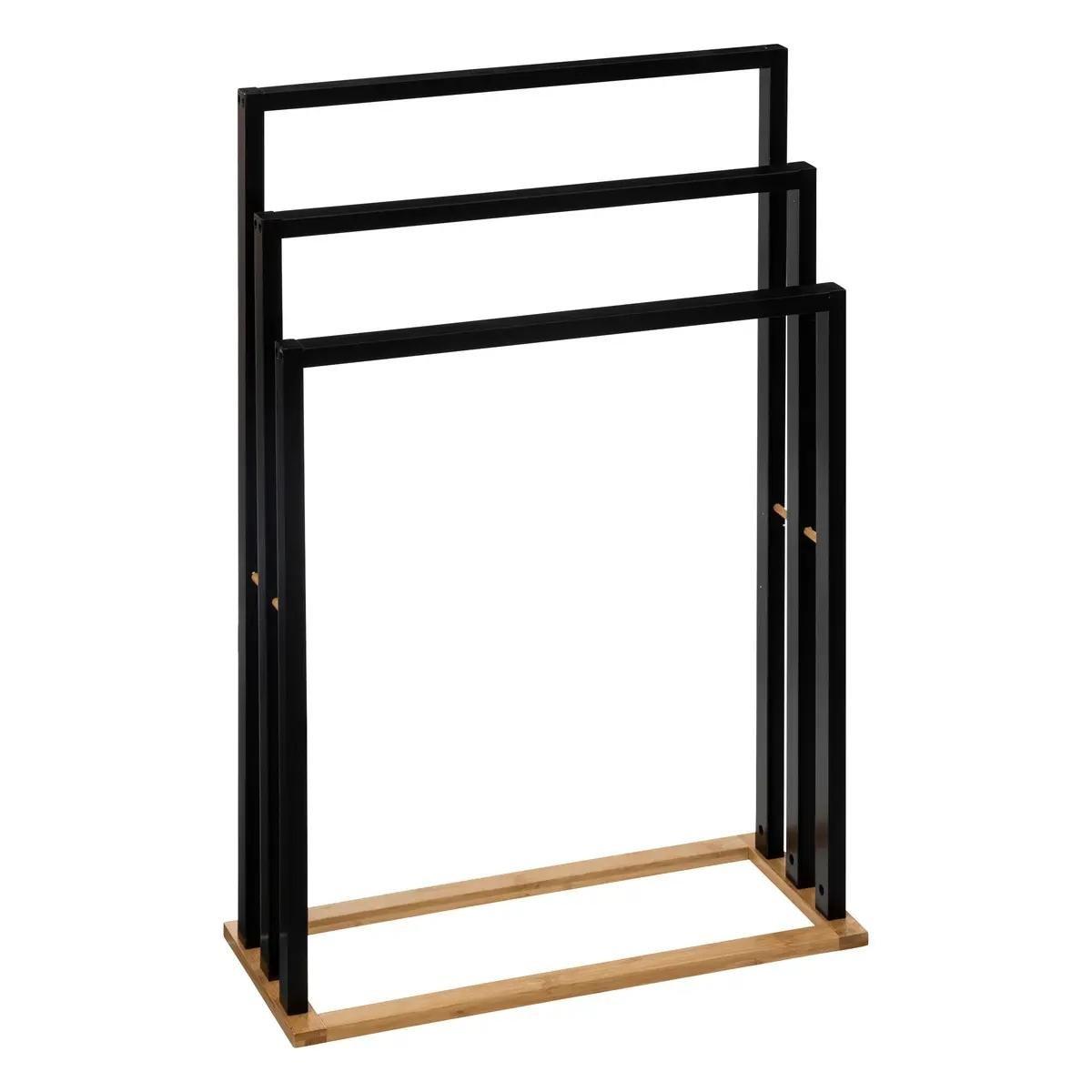 5five Handtuchhalter - Bambus - Schwarz