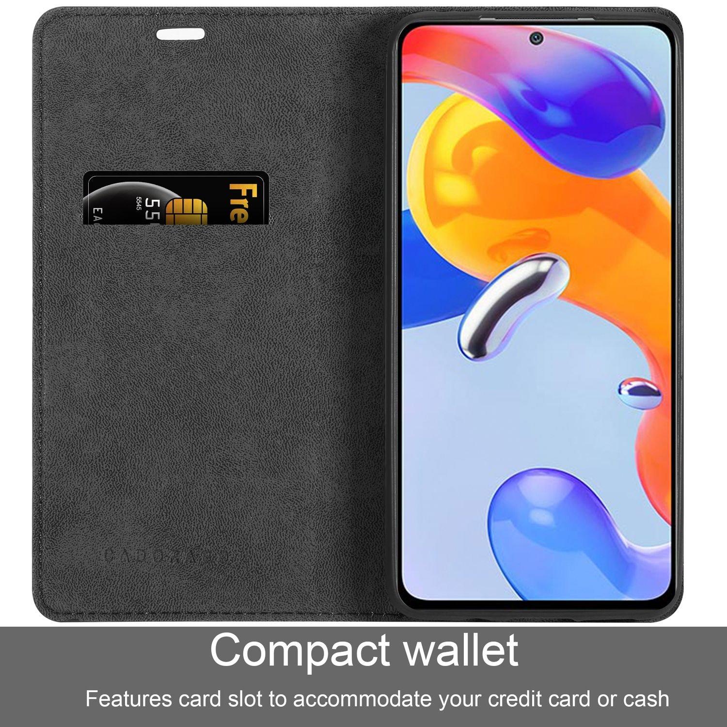 Cadorabo Hülle für Xiaomi RedMi NOTE 11 PRO+ Magnetverschluss, Kartenfach