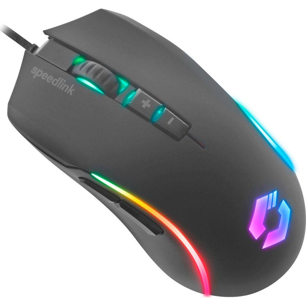 SPEEDLINK SPEEDLINK ZAVOS Gaming Mouse SL-680022-RRBK Wired, Rubber-Black