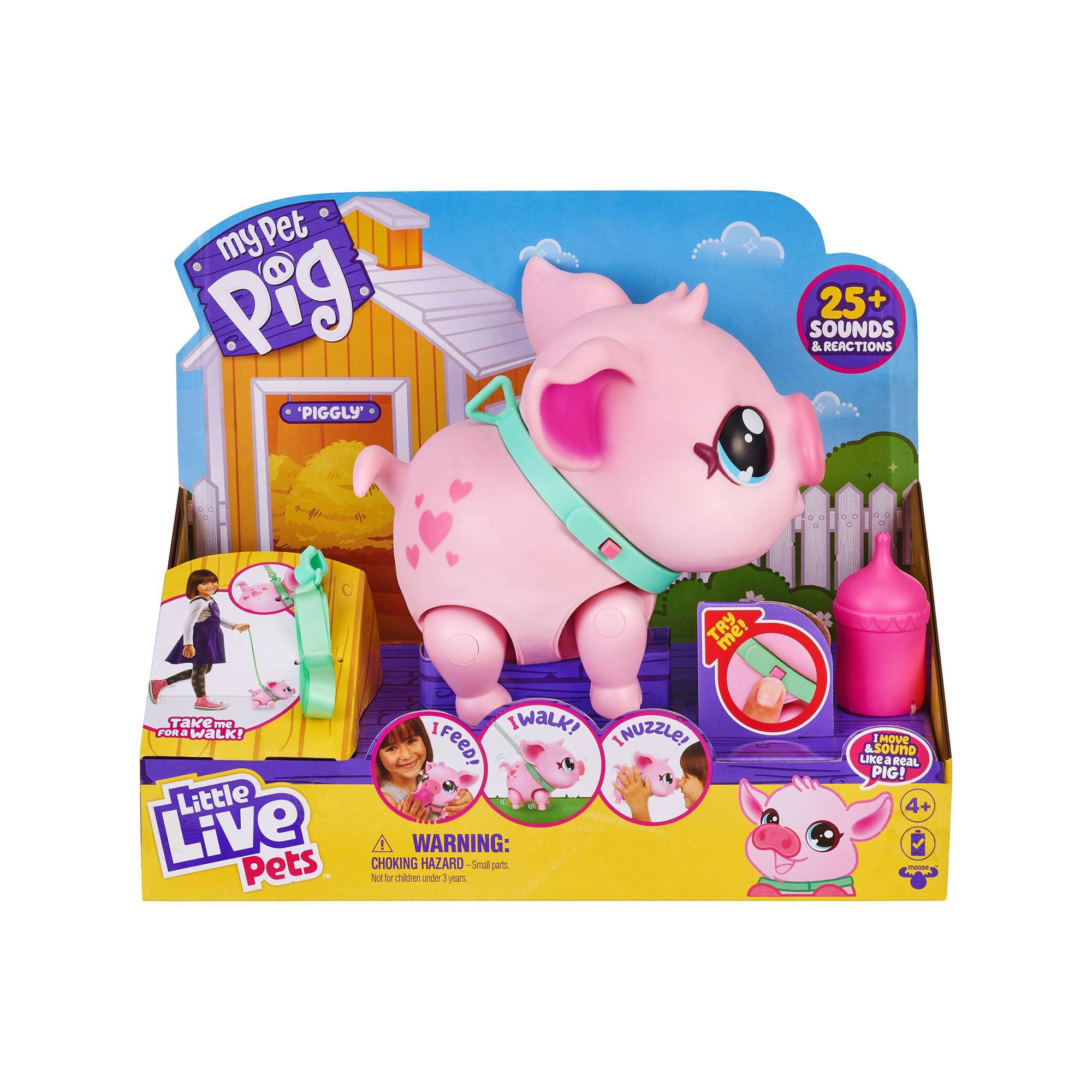 Little Live Pets Interaktives Haus-Schwein Piggly