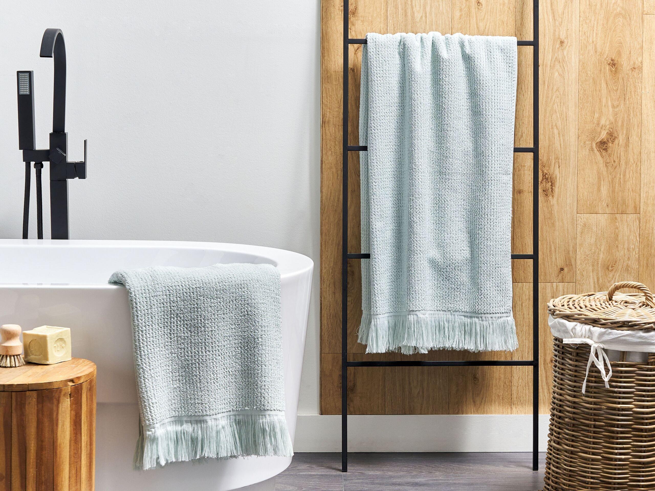 Beliani Handtücher im 2er Set aus Baumwolle ATIU