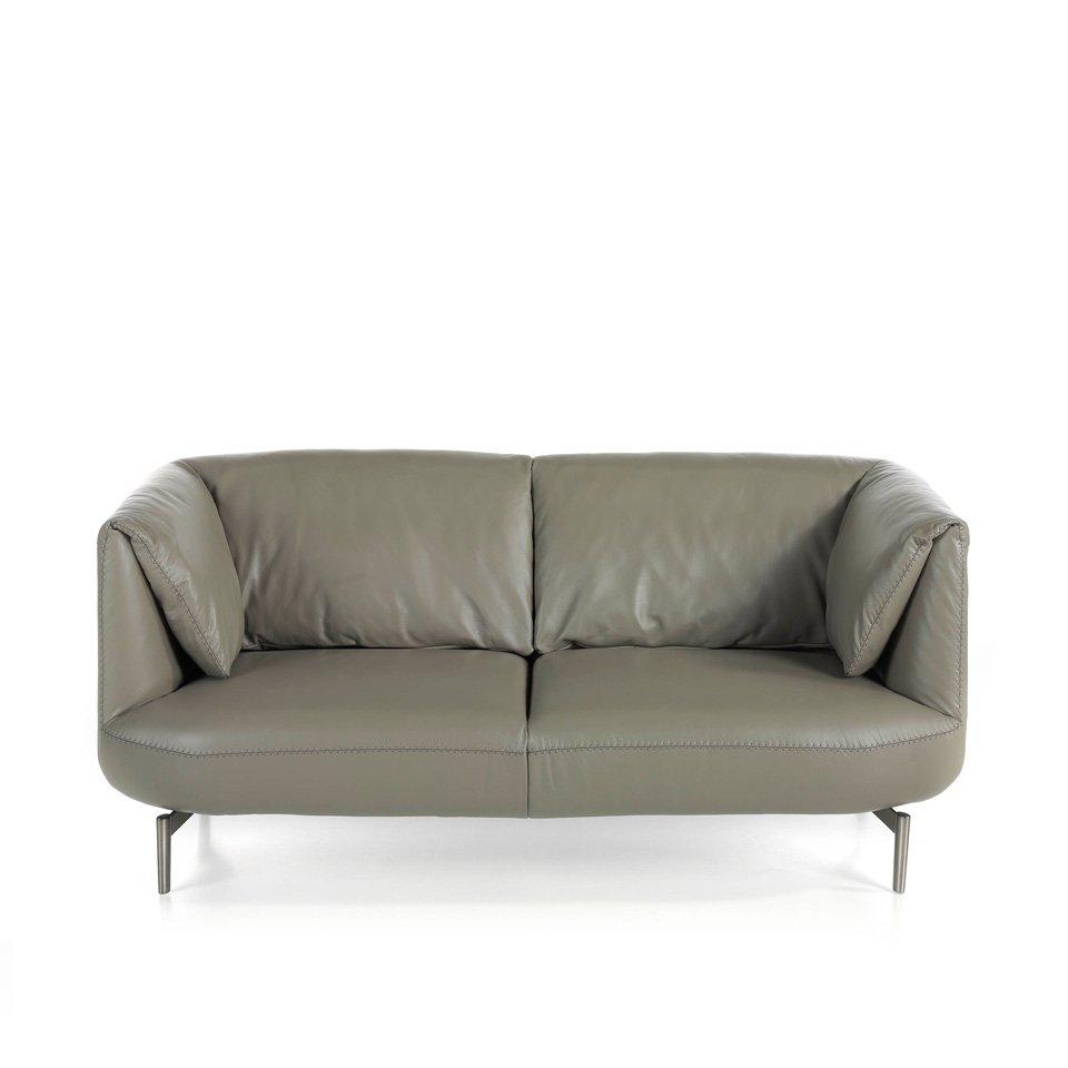 ANGEL CERDA 2-Sitzer-Sofa mit em Rindsleder