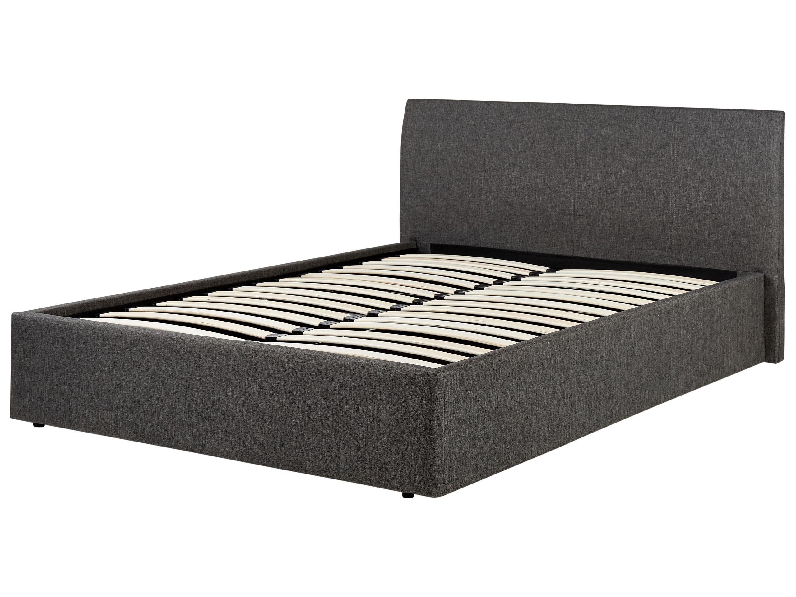 Beliani Bett mit Stauraum aus Polyester Modern ORBEY