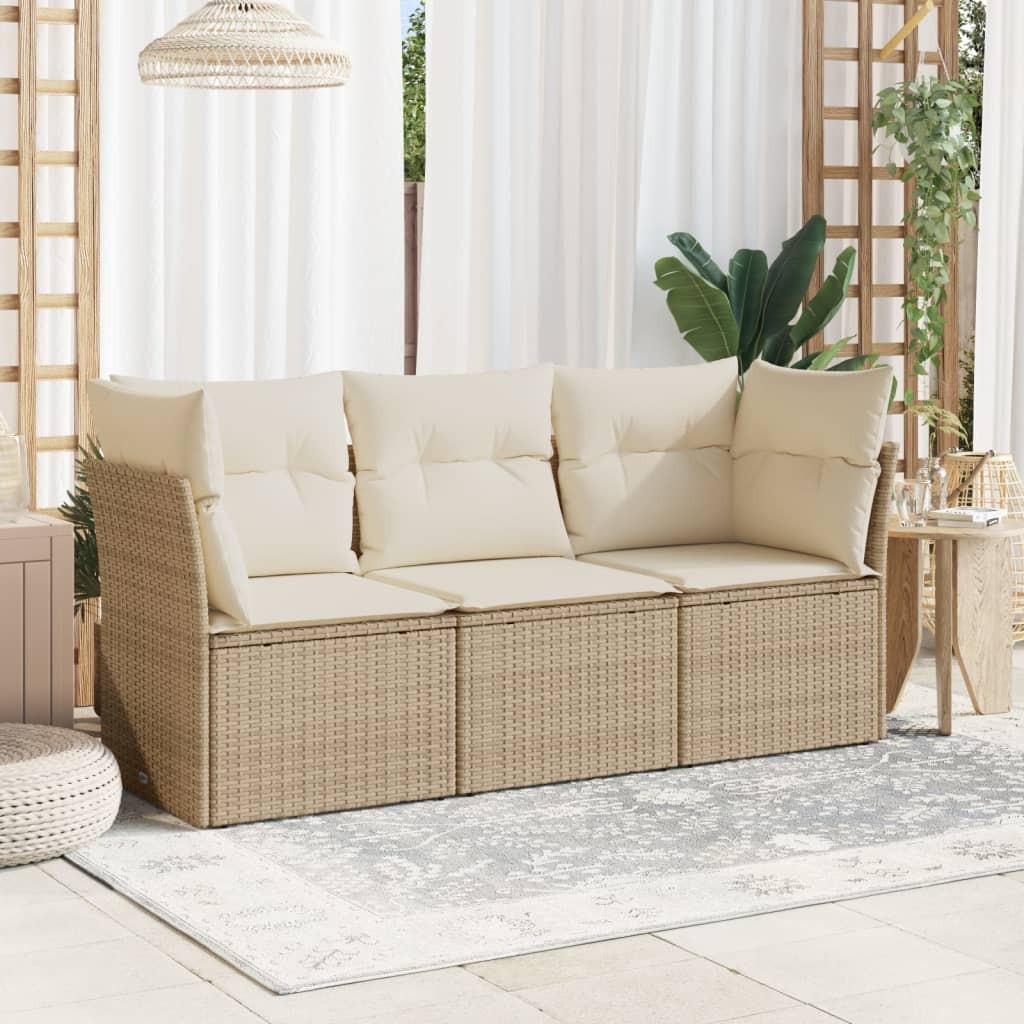 VidaXL Garten sofagarnitur poly-rattan