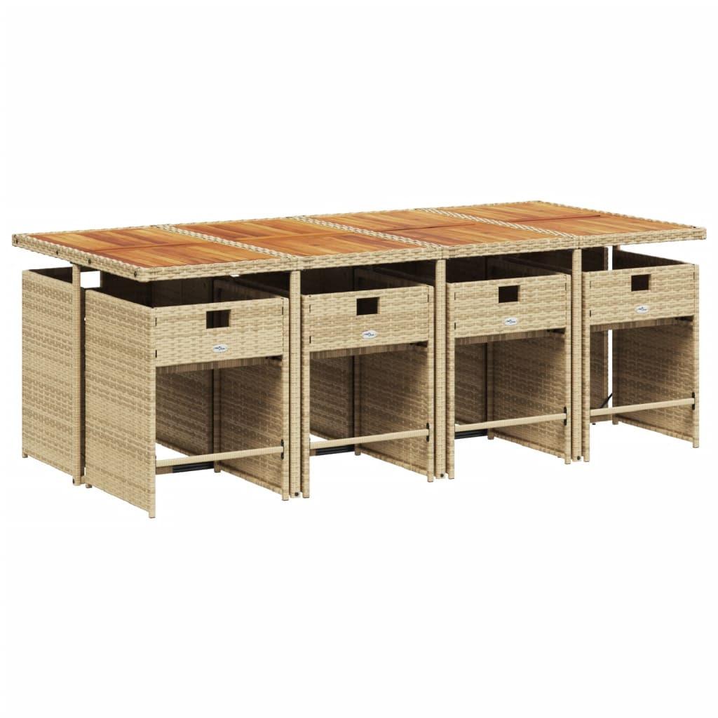 VidaXL Garten essgruppe poly-rattan