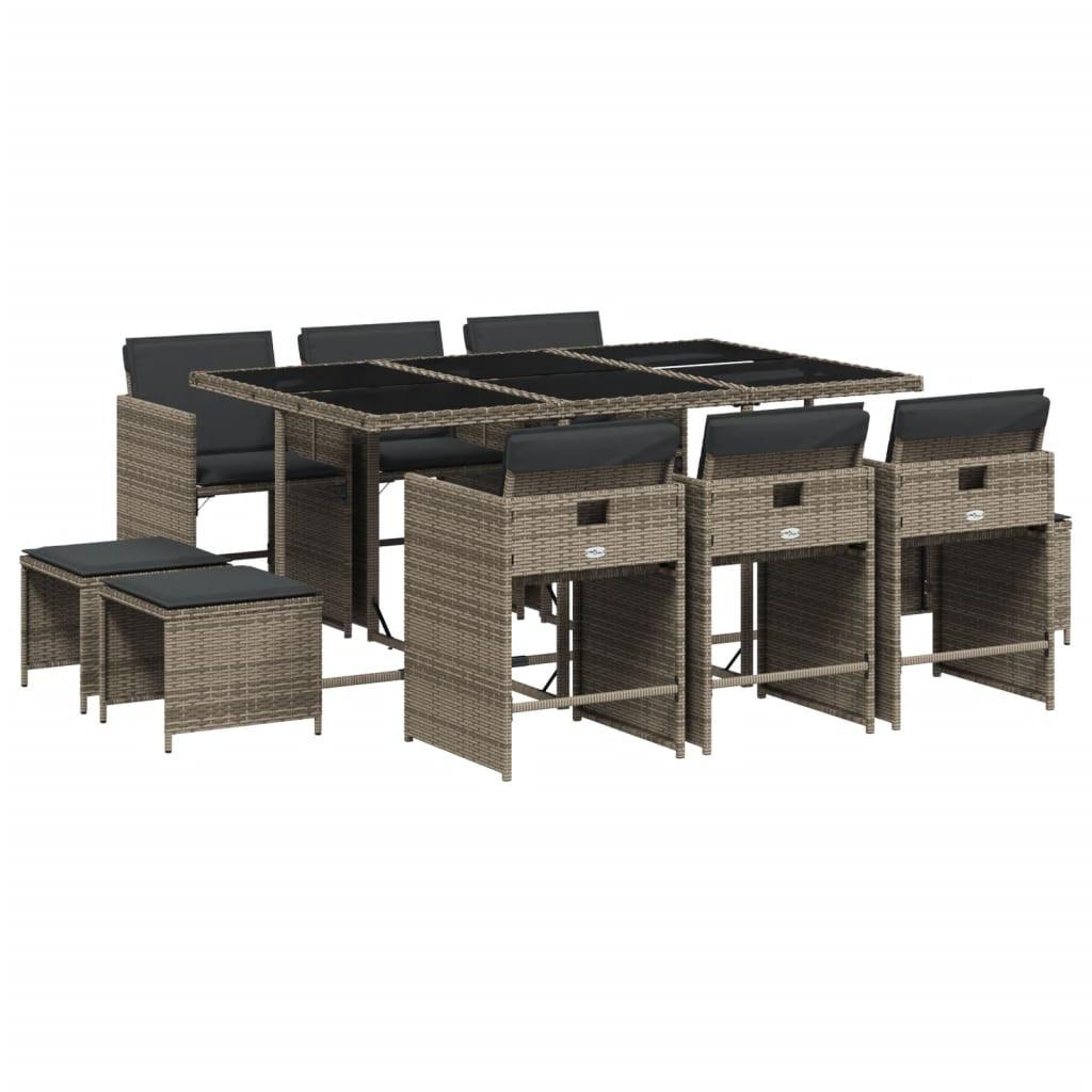 VidaXL Garten essgruppe poly-rattan