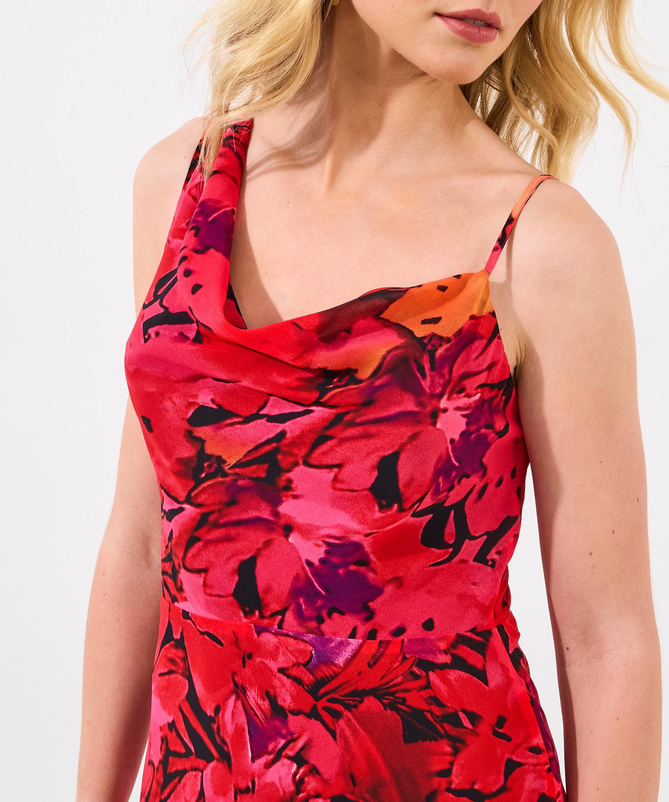 Joe Browns PETITE Asymmetrisches Florales Bodycon Maxikleid