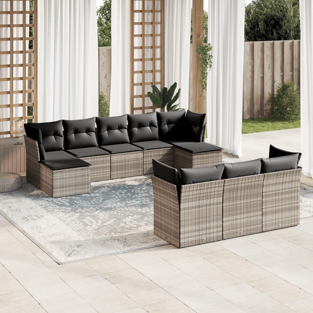 VidaXL Garten sofagarnitur poly-rattan
