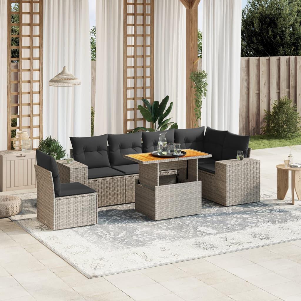 VidaXL Garten sofagarnitur poly-rattan