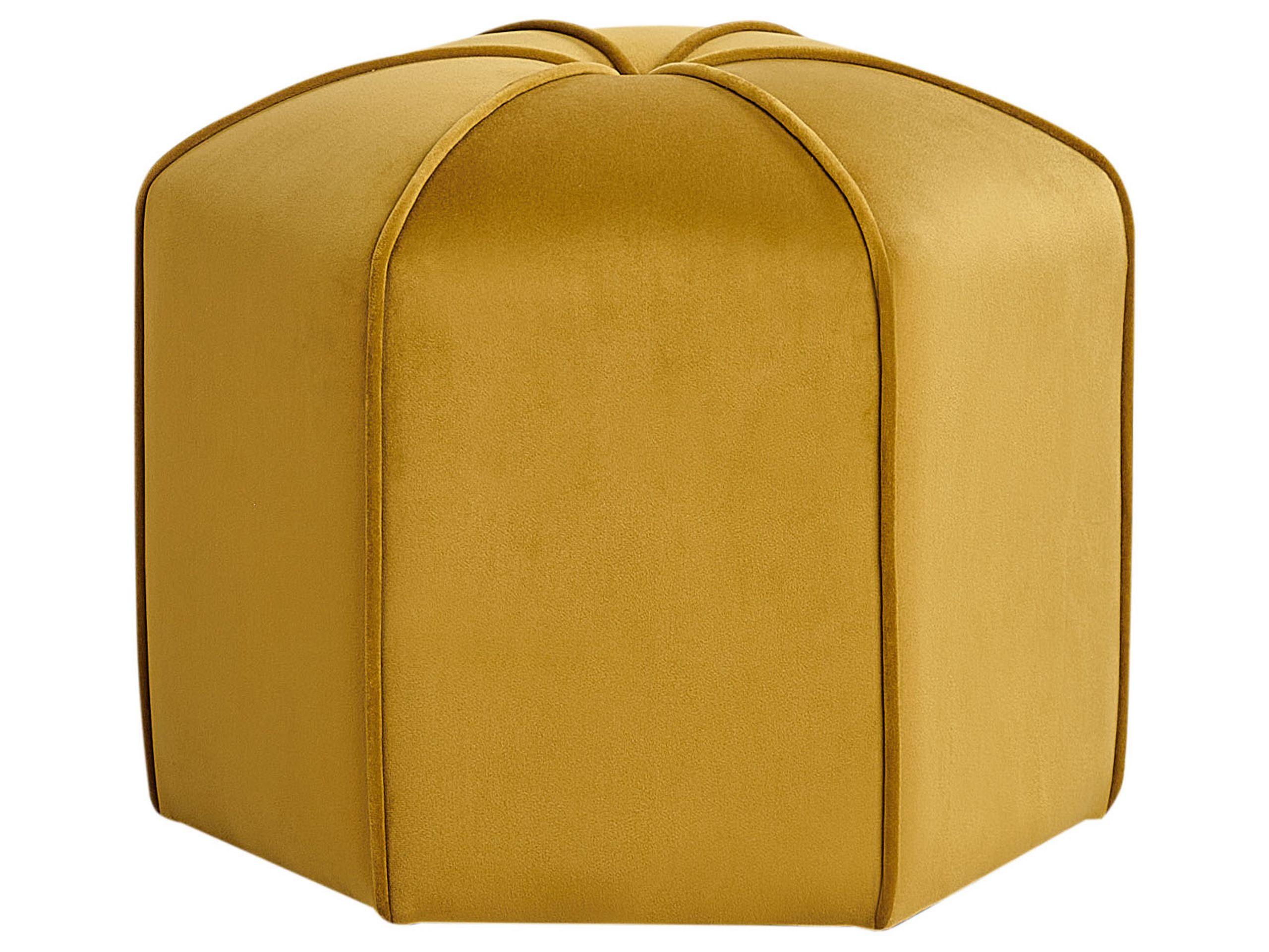 Beliani Pouf aus Samtstoff Retro WISHEK