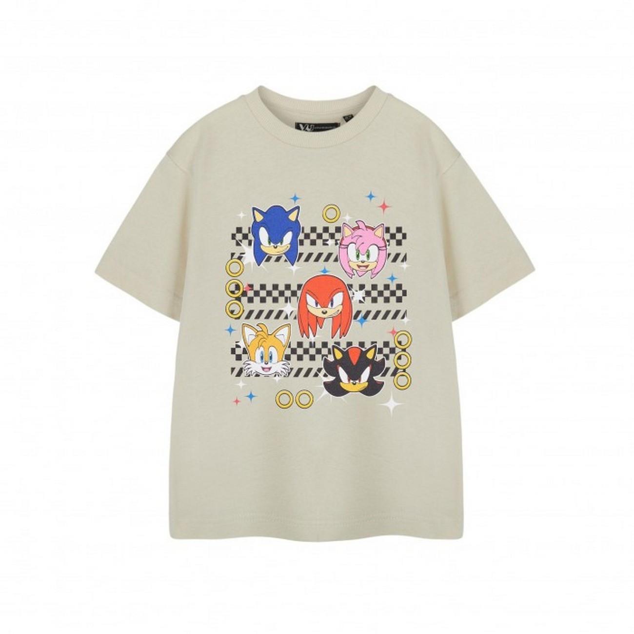 Sonic The Hedgehog Group Faces TShirt  kurzärmlig