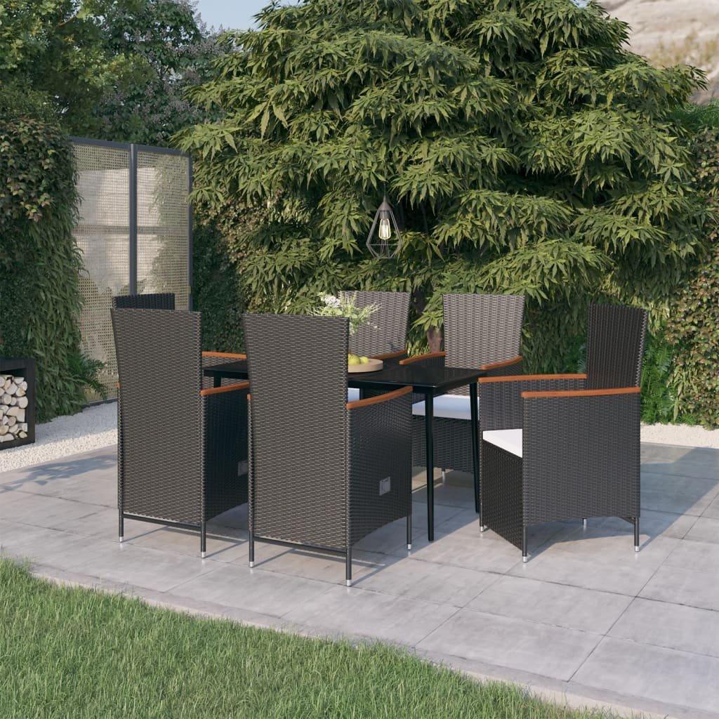 VidaXL Garten essgruppe poly-rattan