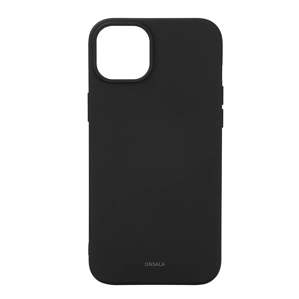 Onsala ONSALA Back Sil Touch Recycled MagSerie iPhone 15 Plus Schwarz