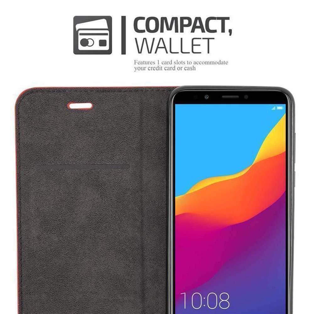 Cadorabo Hülle für Honor 7C Huawei Y7 2018 Magnetverschluss, Kartenfach