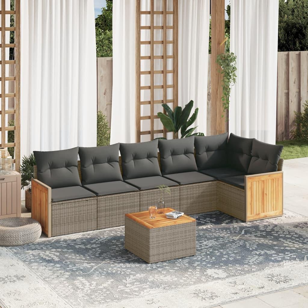 VidaXL Garten sofagarnitur poly-rattan