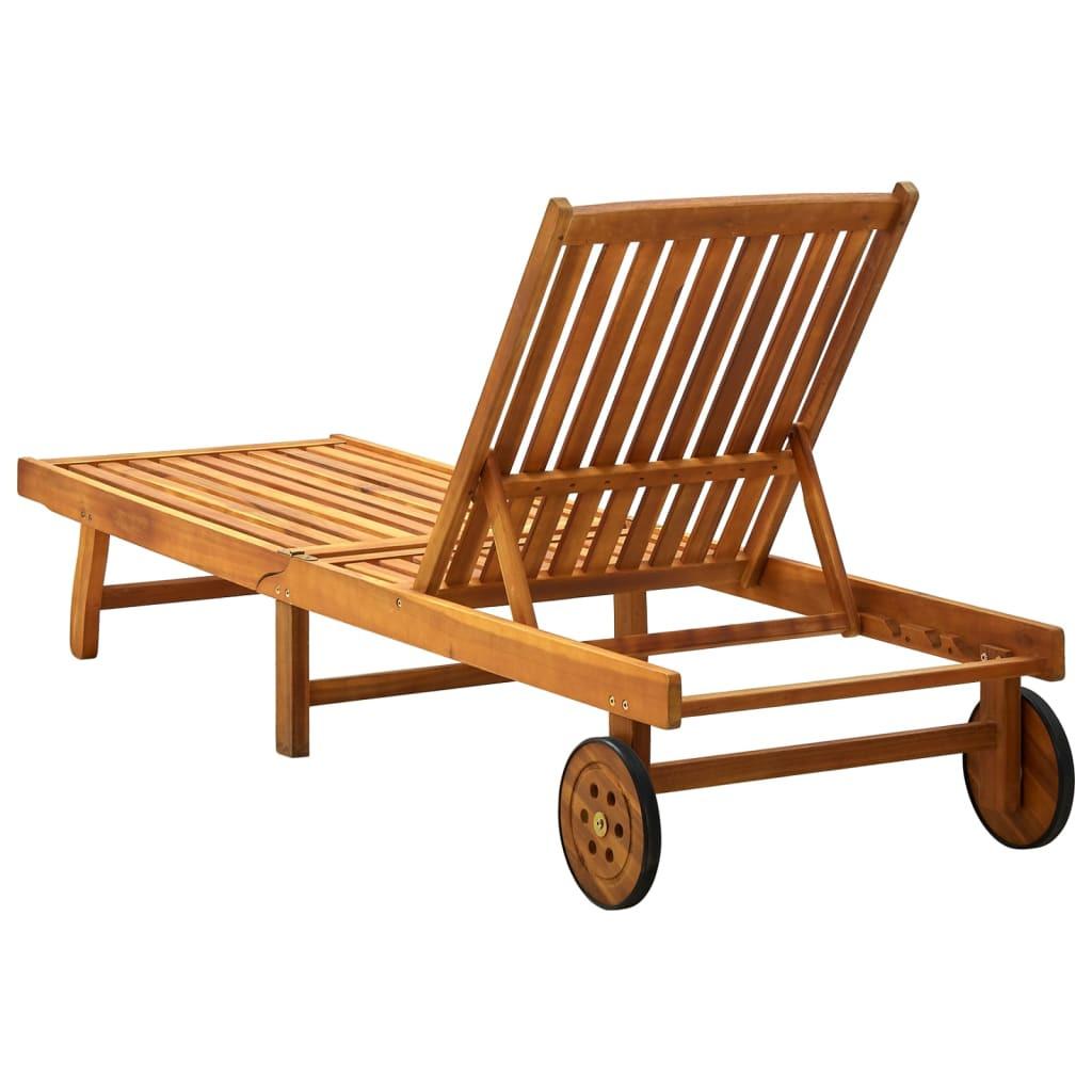 VidaXL Sonnenliege akazienholz