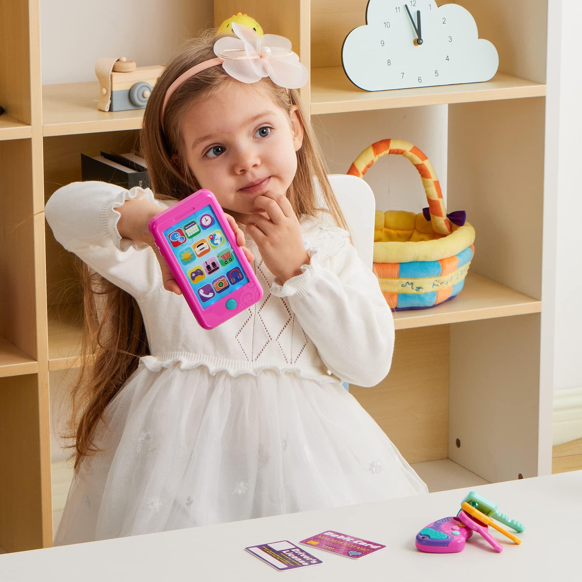 Activity-board Spielzeug-Handy-Set, Schlüsselanhänger und Kreditkarten-Set, Kinder-Handy-Spielzeug