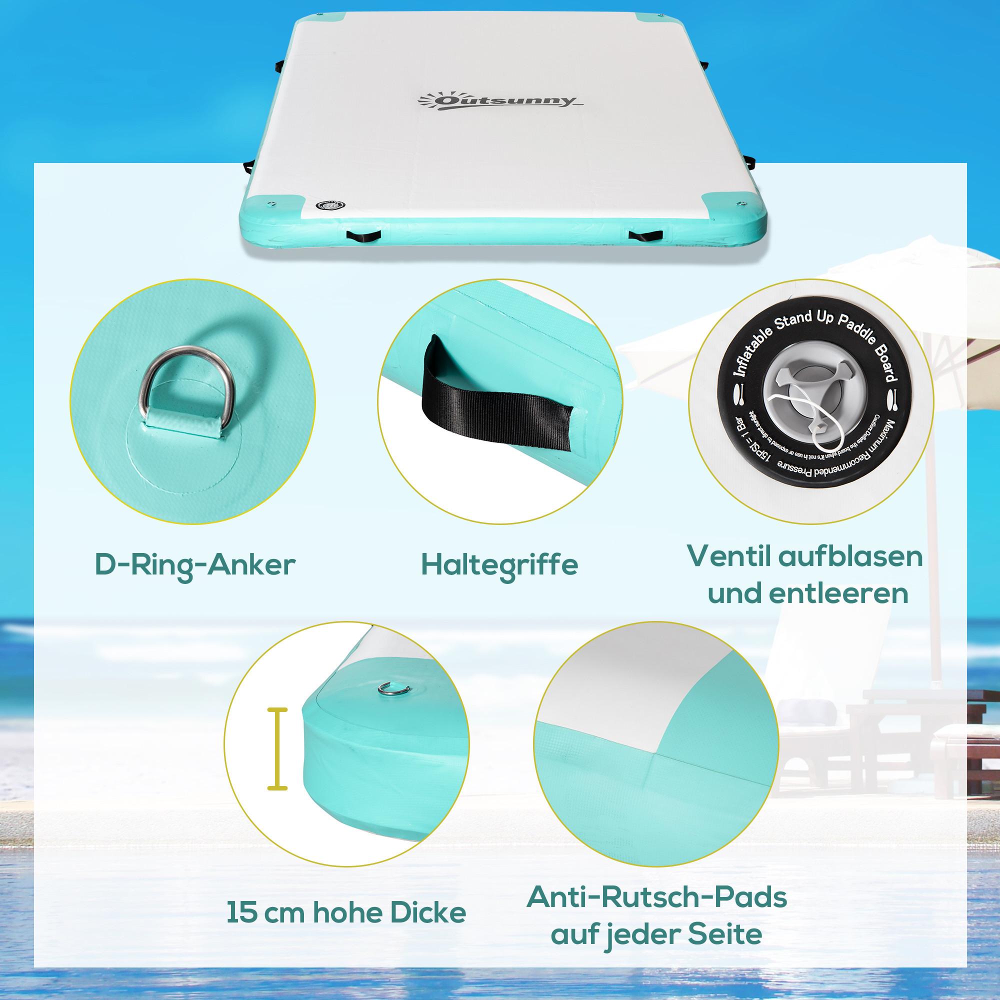 Outsunny Aufblasbare Badeinsel