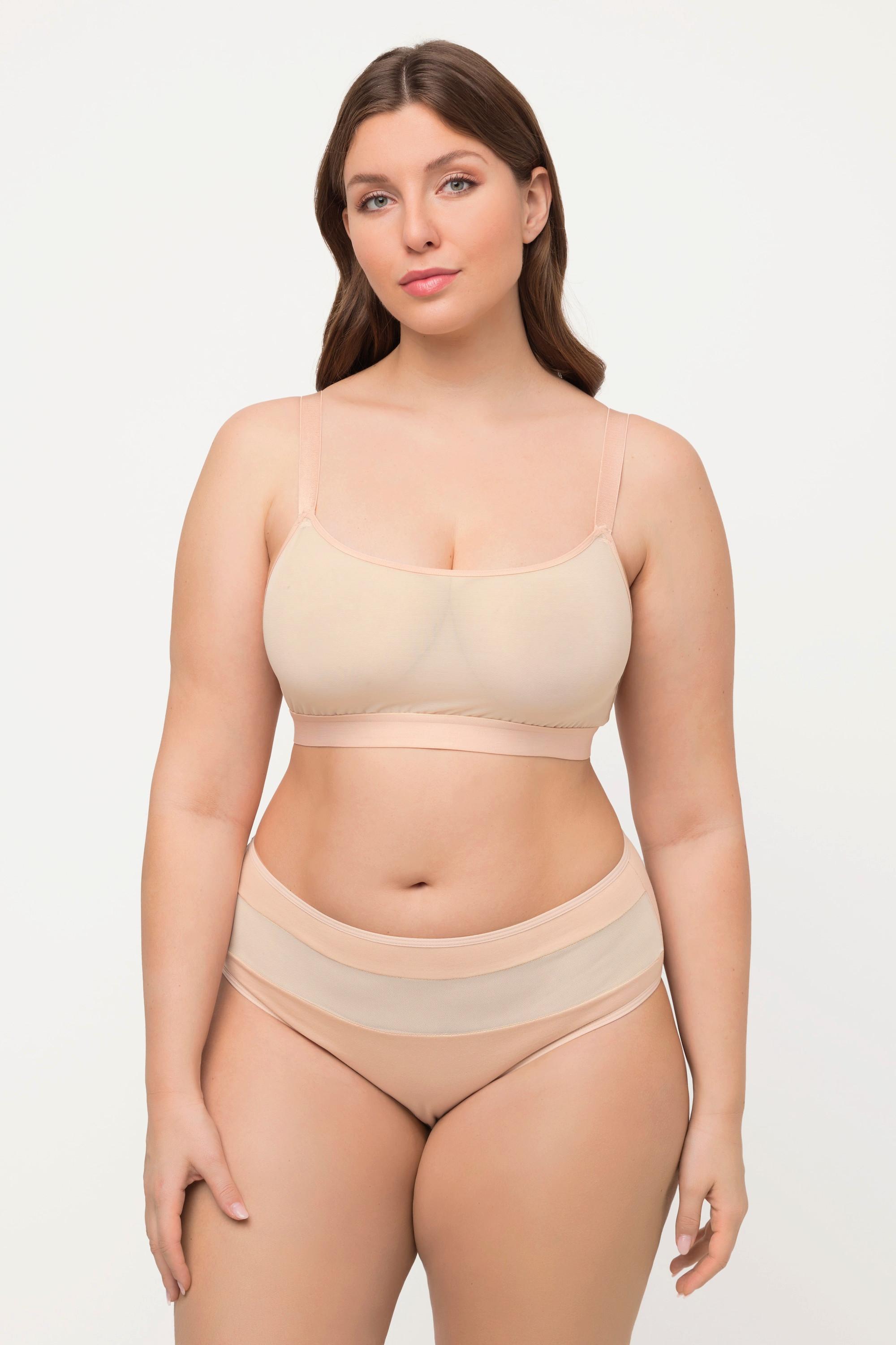 Ulla Popken Bustier, Unterbrustband, Mesh