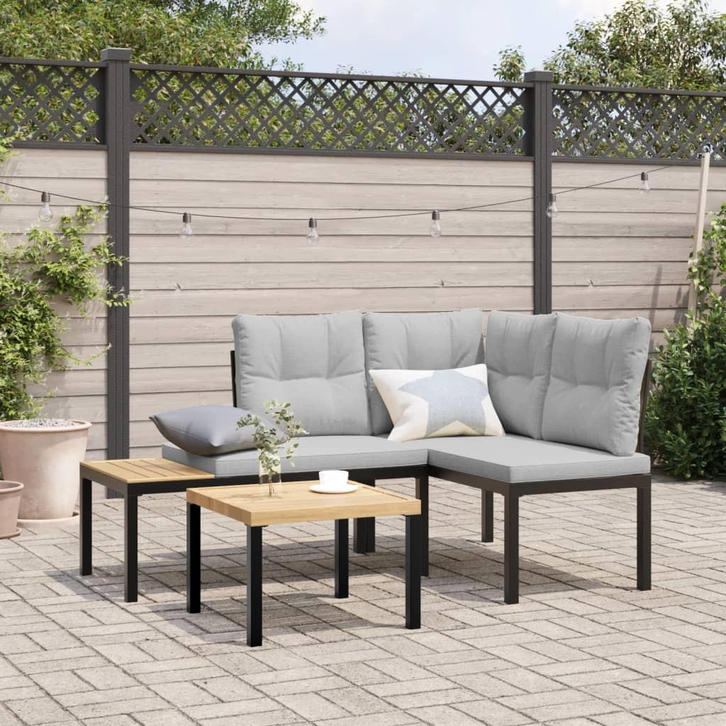 VidaXL Gartenbank stahl