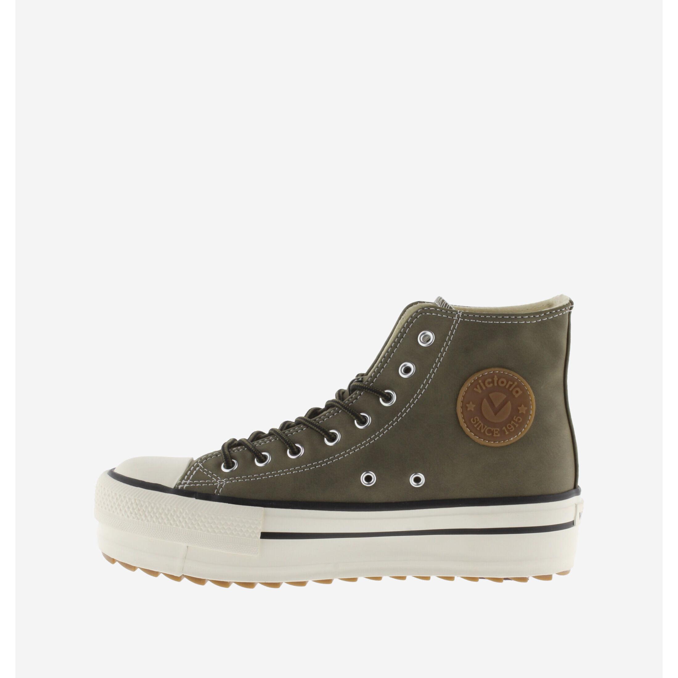 Victoria sneakers montantes damen double faux cuir tribu sierra