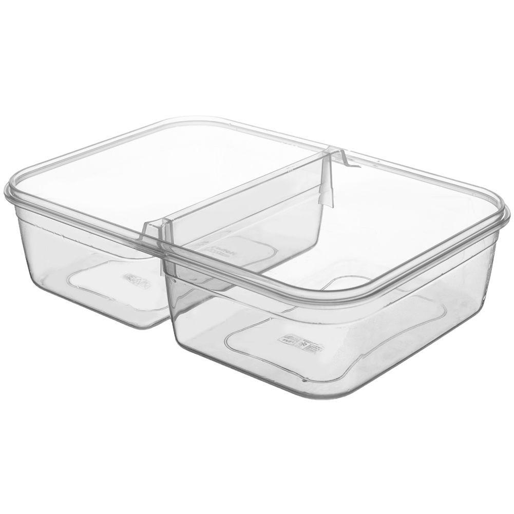 Orion Lunchbox mit zwei Fächern, Verschluss und Verschlussclips