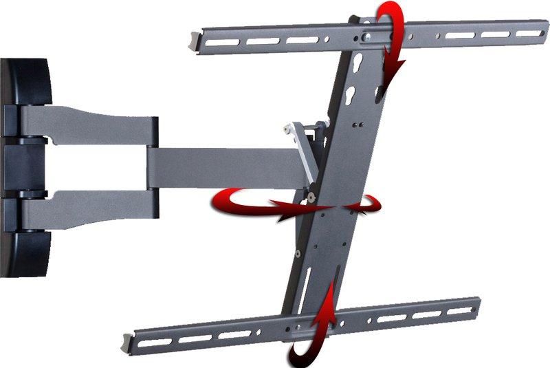 VCM Universal TV Halterung | VESA Wandhalterung | Halter neigbar schwenkbar ausziehbar | Belastbarkeit bis zu 30kg - WS100 Slim