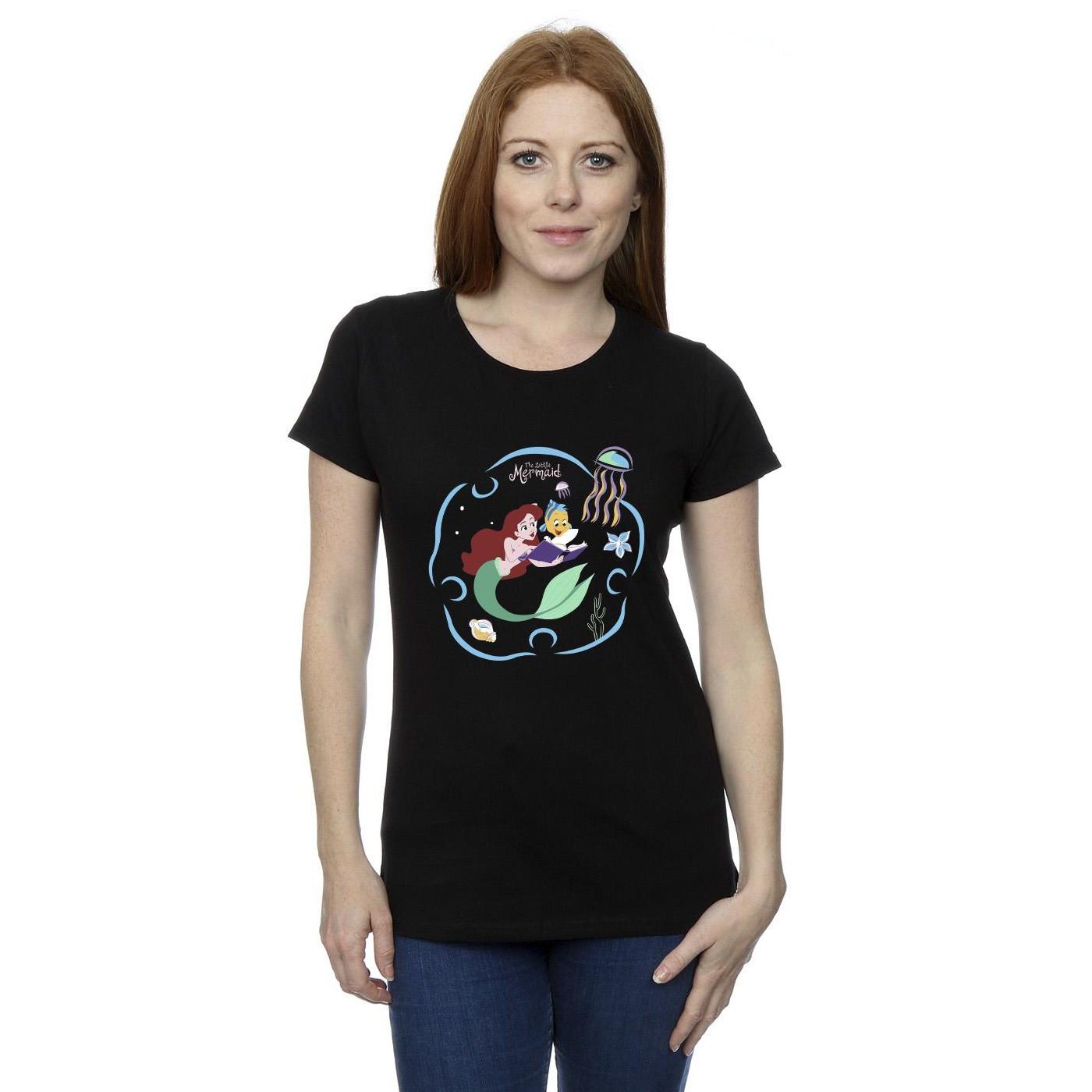 Disney The Little Mermaid Reading A Book T-Shirt