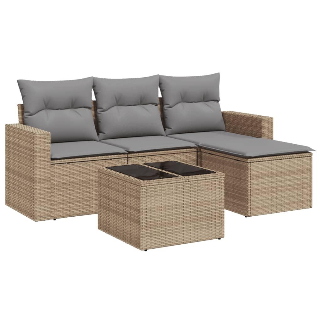 VidaXL Garten sofagarnitur poly-rattan