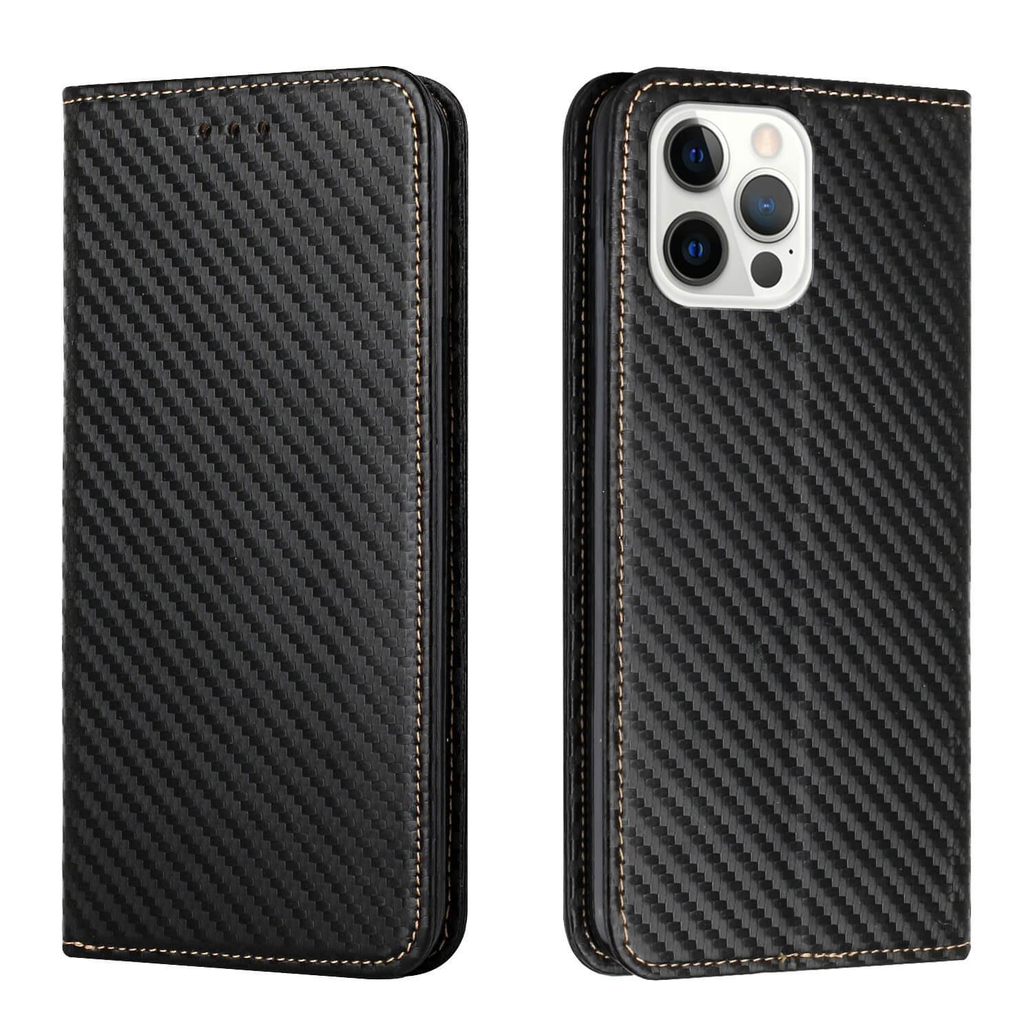 Cover-Discount iPhone 14 Pro Max - Carbon Look Flip Case Hülle
