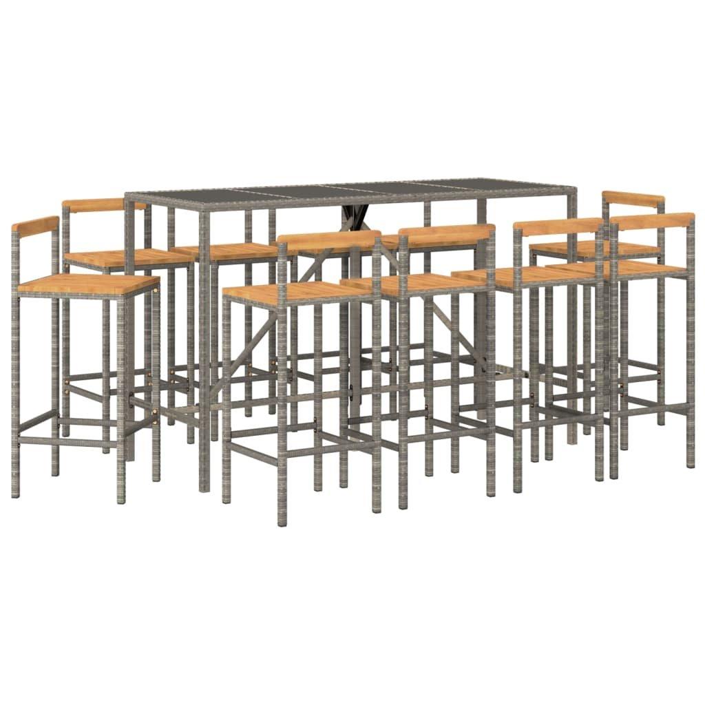 VidaXL Gartenbar set poly-rattan