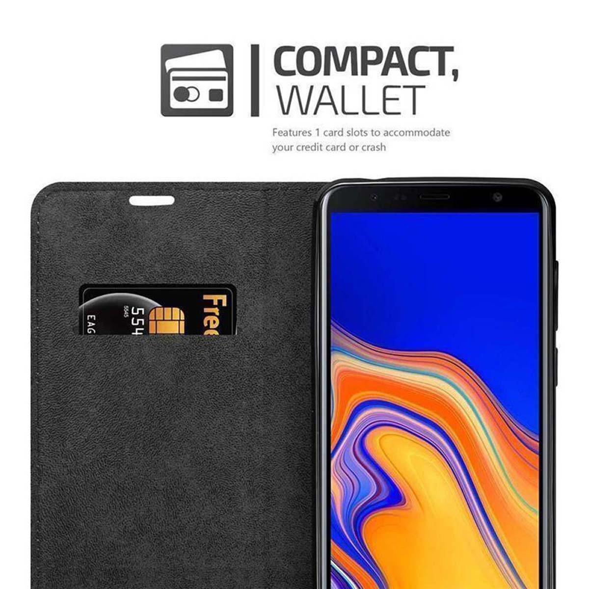 Cadorabo Hülle für Samsung Galaxy J6 PLUS Magnetverschluss, Kartenfach