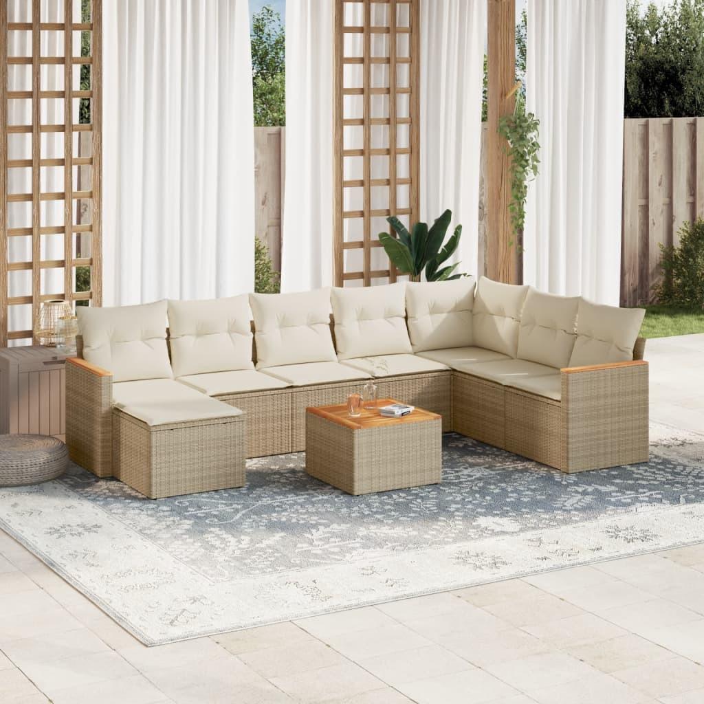 VidaXL Garten sofagarnitur poly-rattan