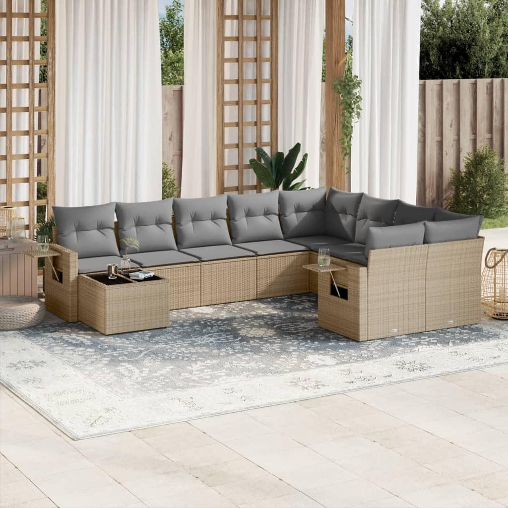VidaXL Garten sofagarnitur poly-rattan