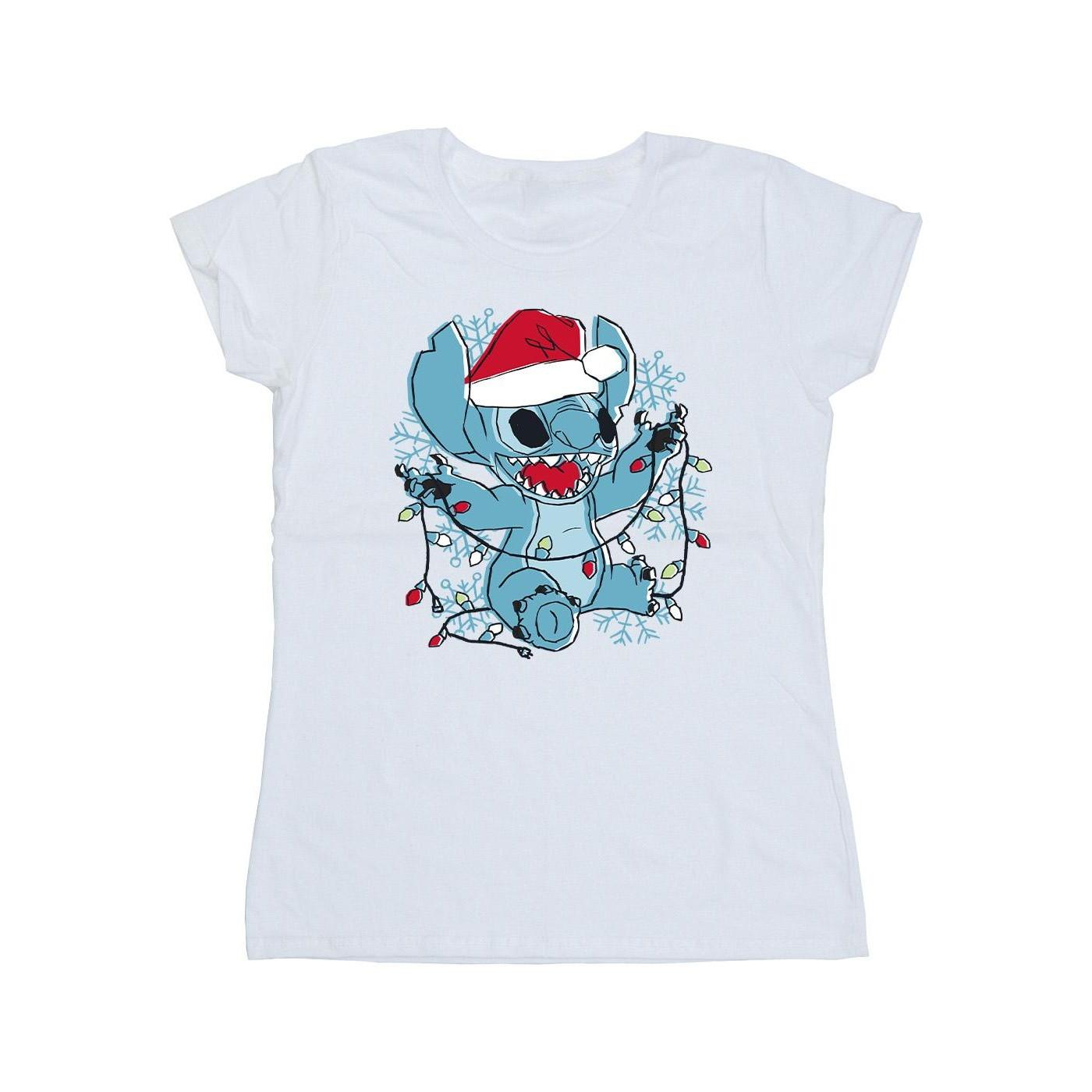 Disney Stitch Christmas Lights T-Shirt
